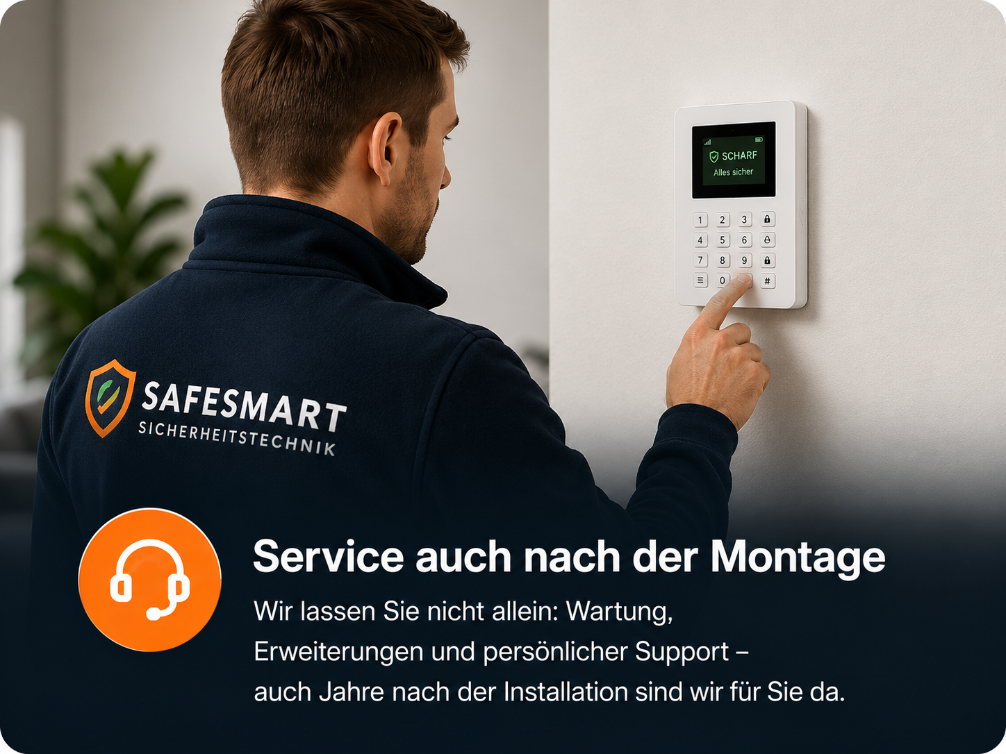 Wartung, Erweiterung und Service für Alarmanlagen nach der Installation