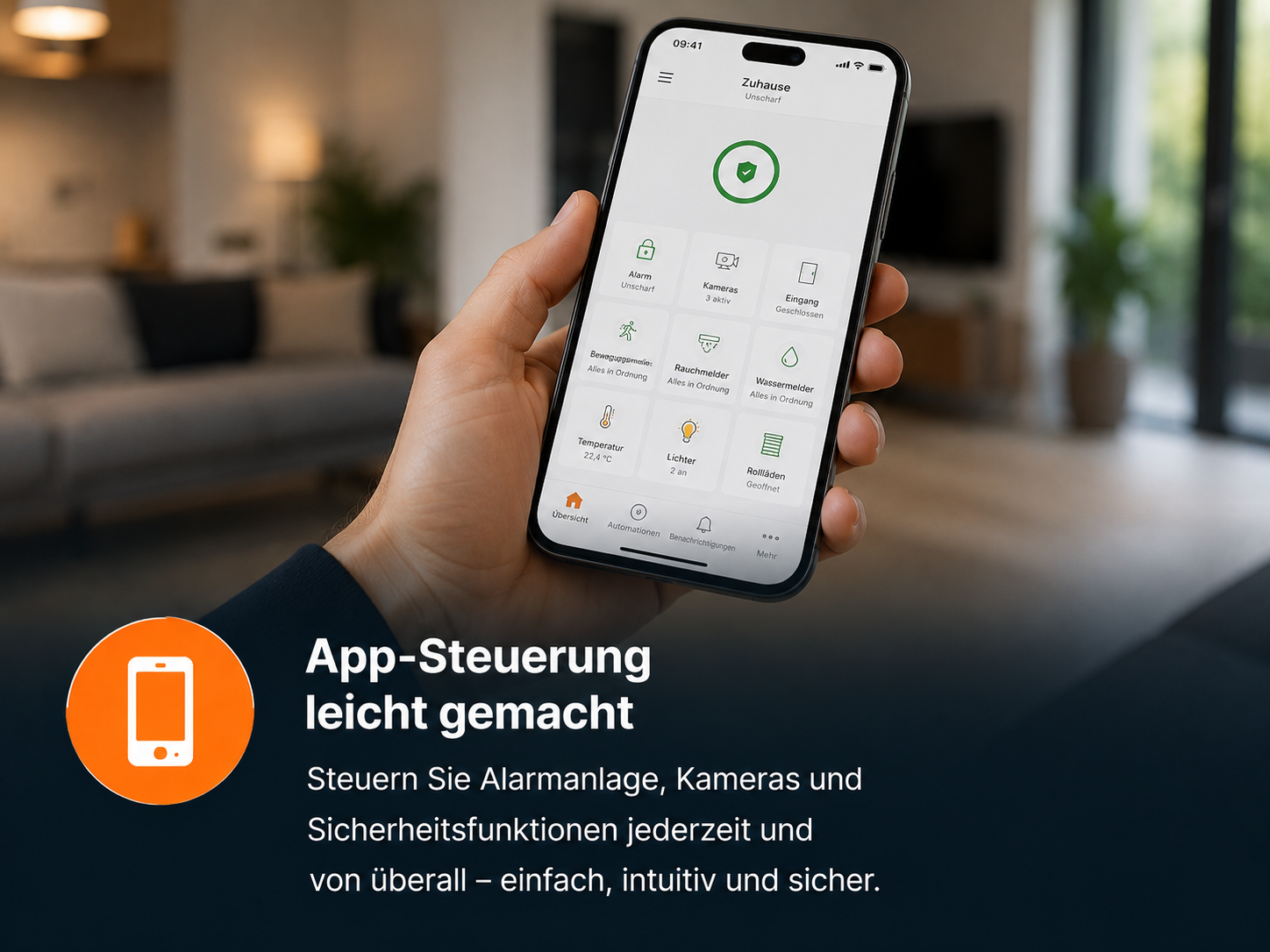 App-Steuerung einer Alarmanlage in Dortmund
