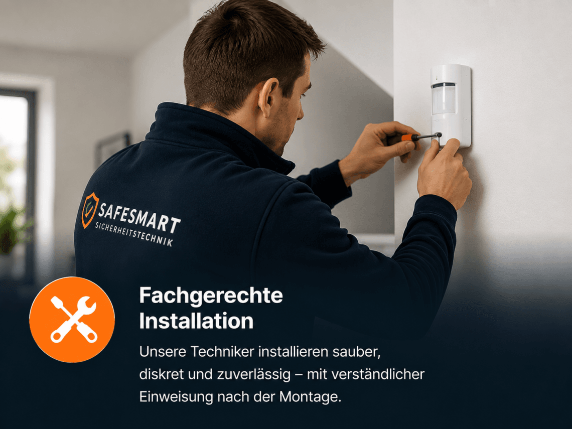 Fachgerechte Installation von Alarmanlage und Sicherheitstechnik