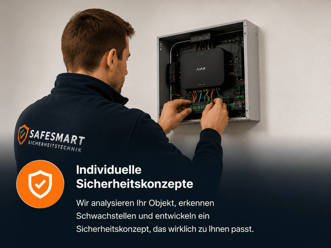 Individuelle Sicherheitskonzepte und Alarmanlagenplanung von Safesmart