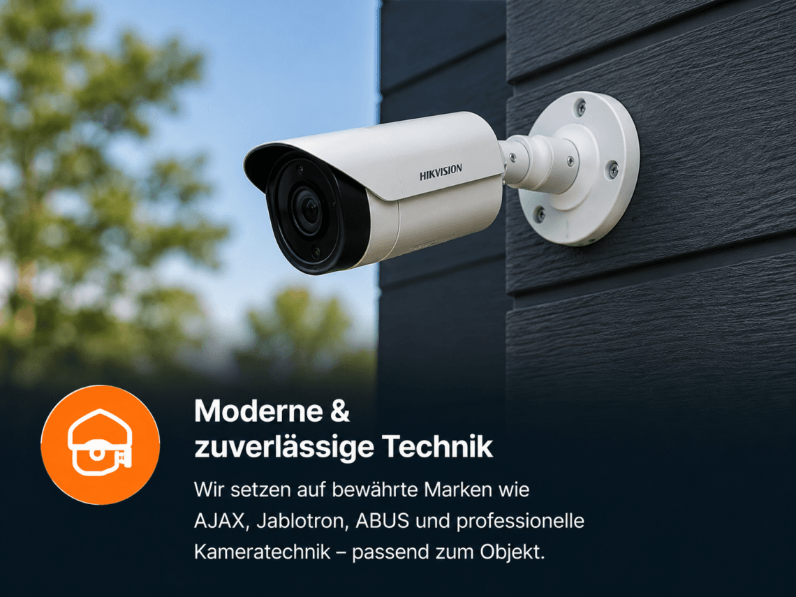 Moderne Videoüberwachung und professionelle Kameratechnik für Gebäude
