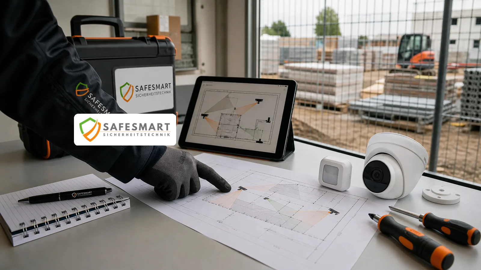 Safesmart Servicekoffer und Planung bei Wartung einer Funkalarmanlage