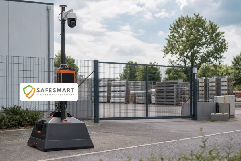 Safesmart mobile Videoüberwachung sichert eine Gewerbefläche in Datteln