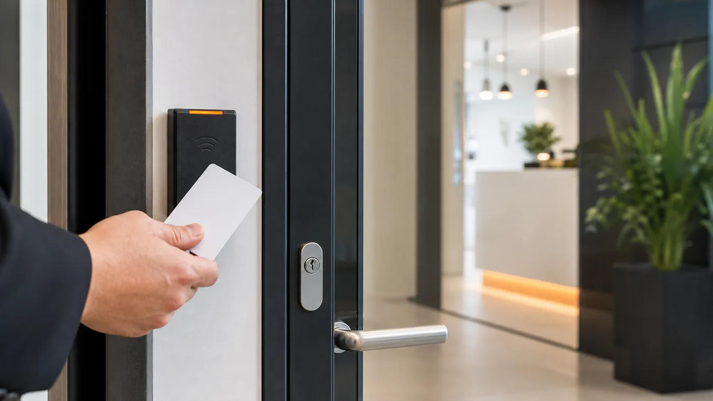 Elektronische Zutrittskontrolle für Gewerbe Elektronische Zutrittskontrolle für Gewerbe und Büro