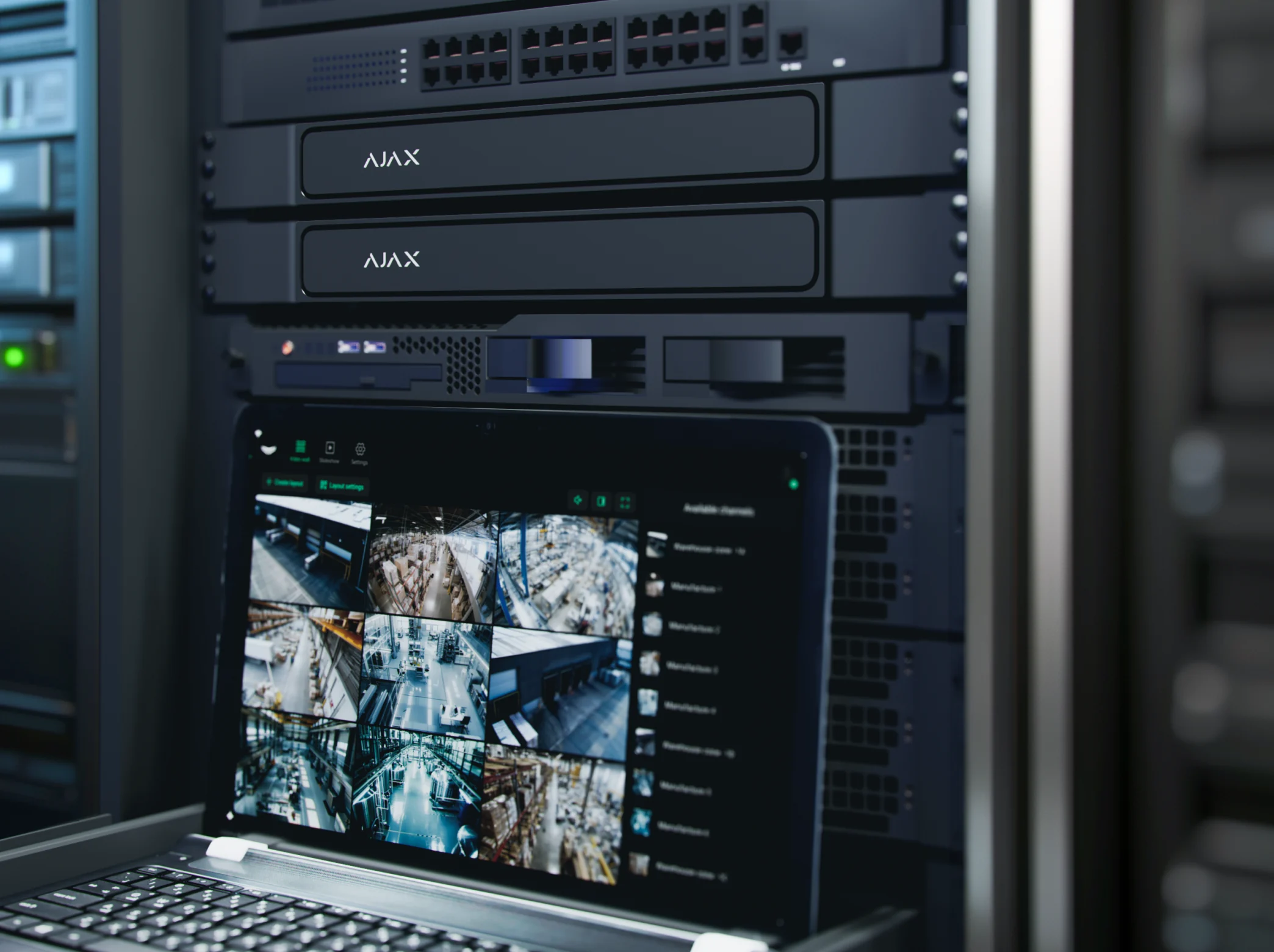 AJAX Superior NVR für lokale Videoaufzeichnung