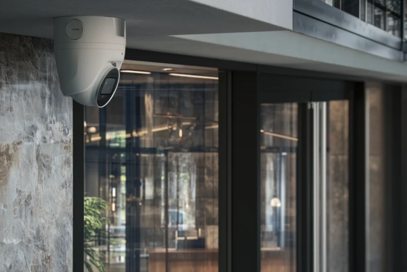 Originale AJAX Superior TurretCam in einem Büro