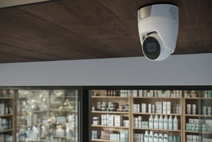 Originale AJAX Superior TurretCam in einer Apotheke