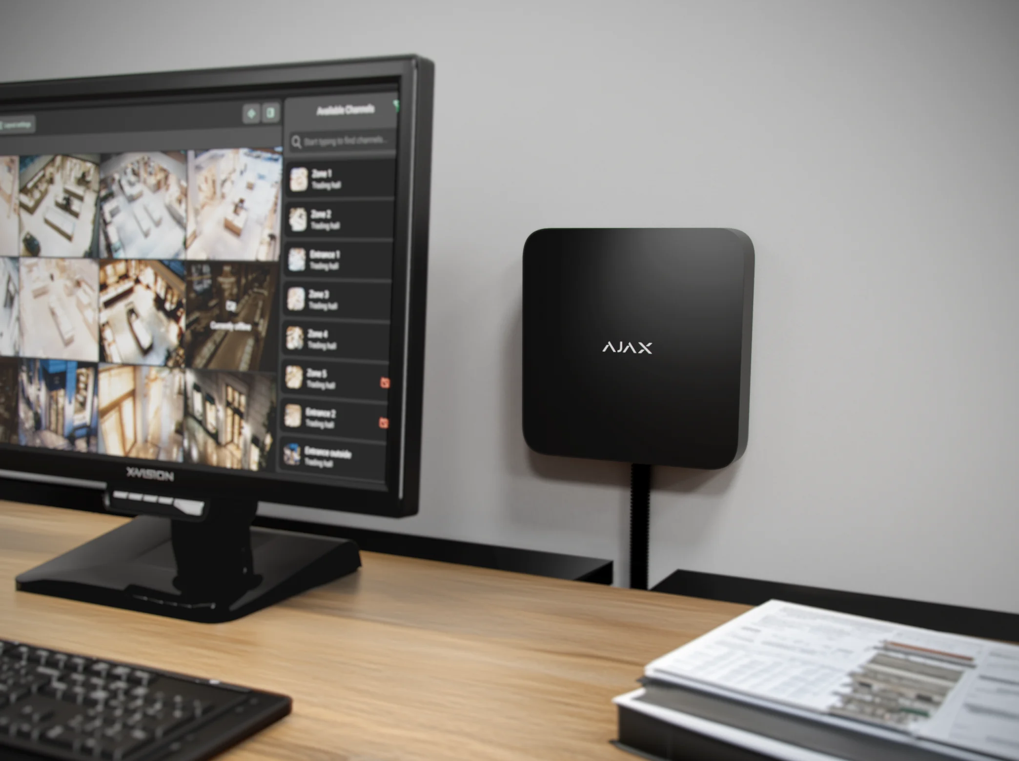 AJAX Superior Hub G3 in einem Juweliergeschäft