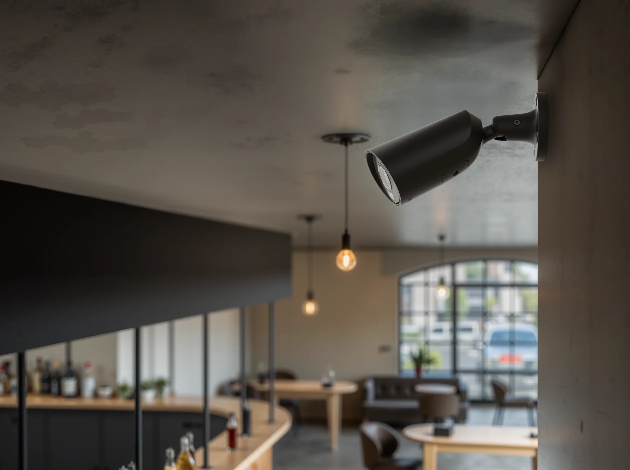 AJAX Videoüberwachung an einem Gastronomieobjekt – Beispielbild für Duesseldorf